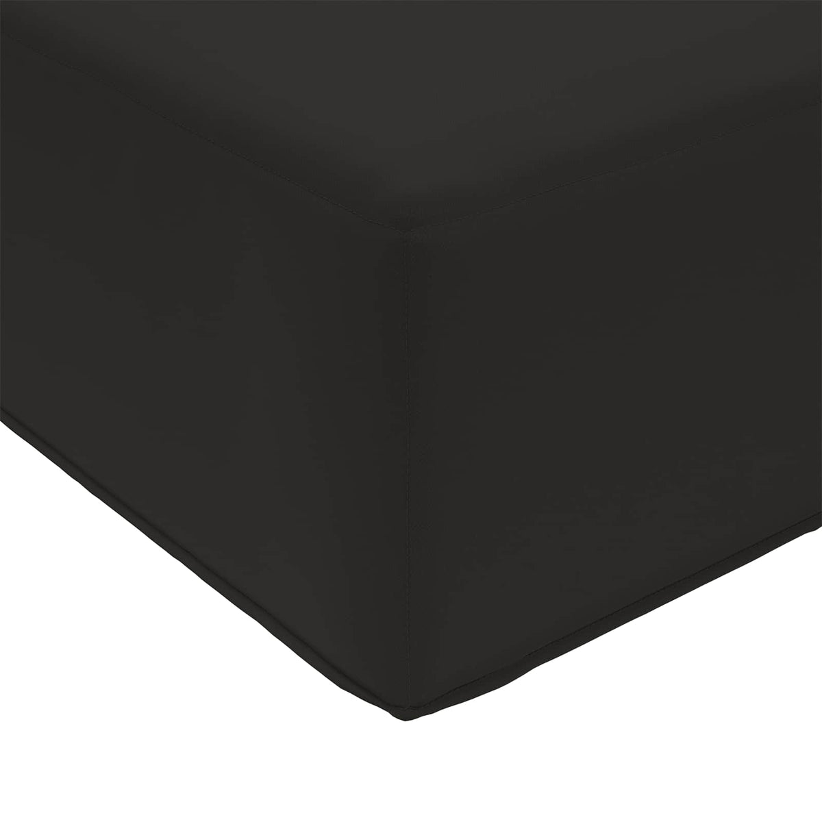 Udendørs Sofa Pude Polyester Sort 60 x 60 cm