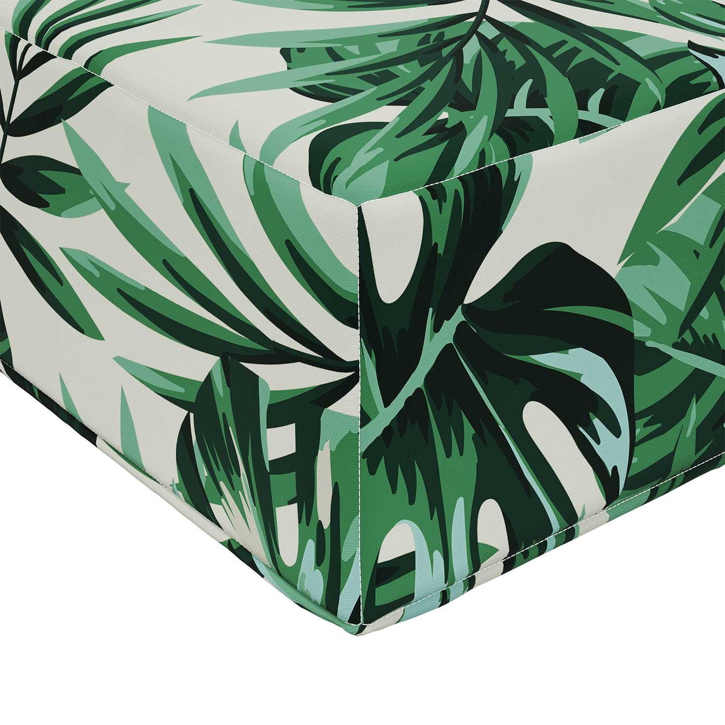 Udendørs Sofa Pude Polyester Bladmønster 60 x 60 cm Bladmønster