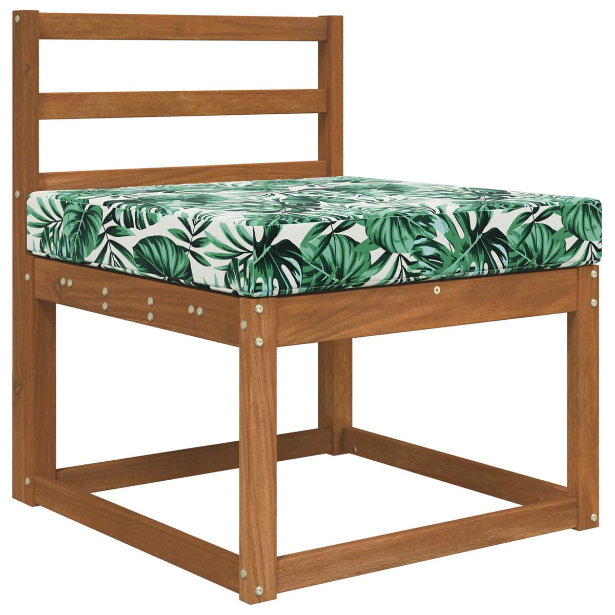 Udendørs Sofa Pude Polyester Bladmønster 60 x 60 cm Bladmønster