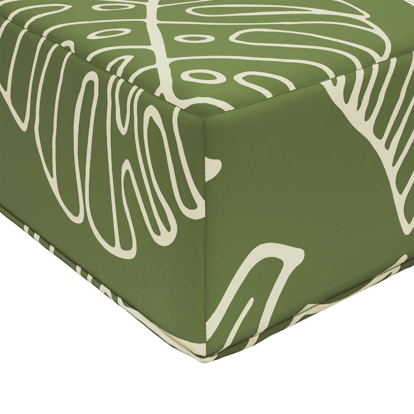 Udendørs Sofa Pude Polyester Bladdesign 60 x 60 cm Bladdesign
