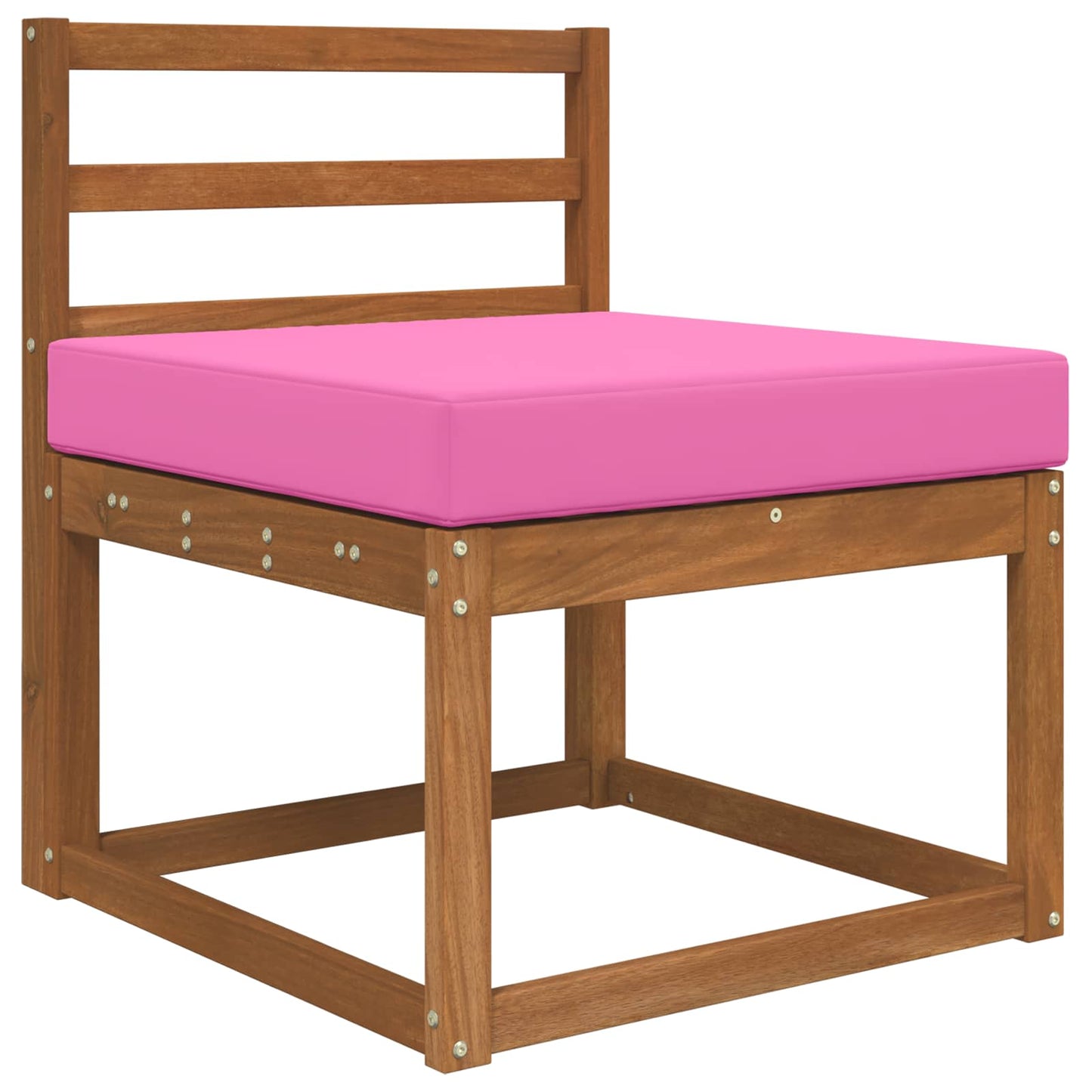 Udendørs Sofa Pude Polyester Lyserød 60 x 60 cm