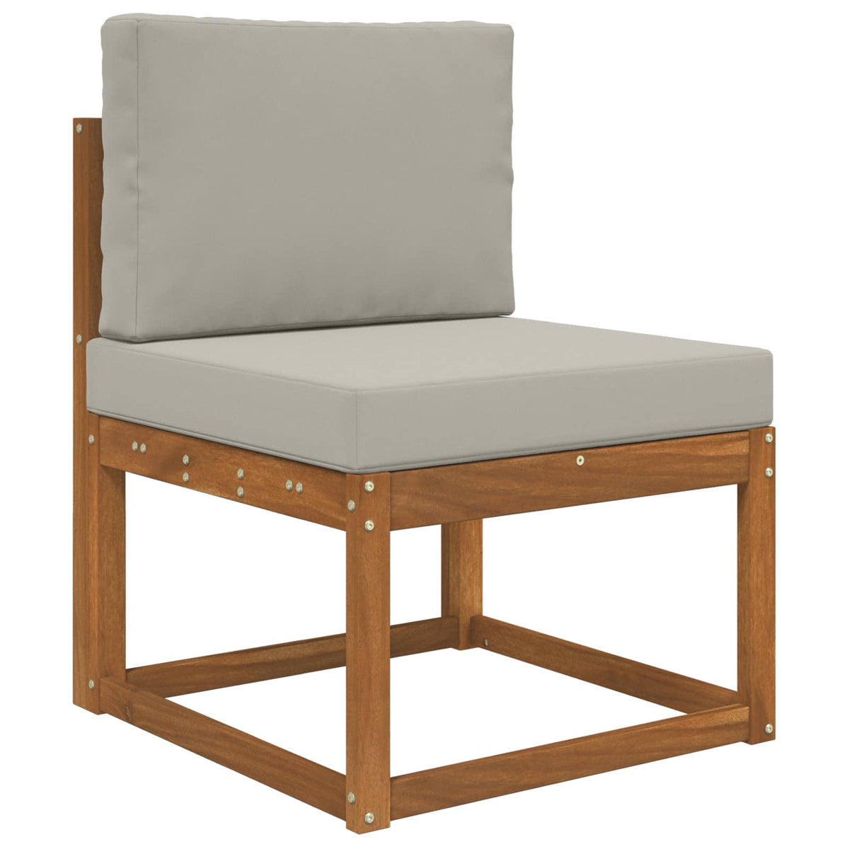 Udendørs Sofa Pude Polyester Grå 60 x 60 cm