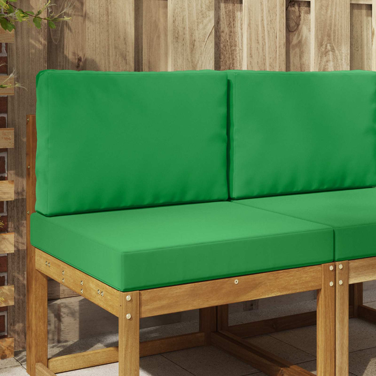 Udendørs Sofa Pude Polyester Grøn 60 x 60 cm