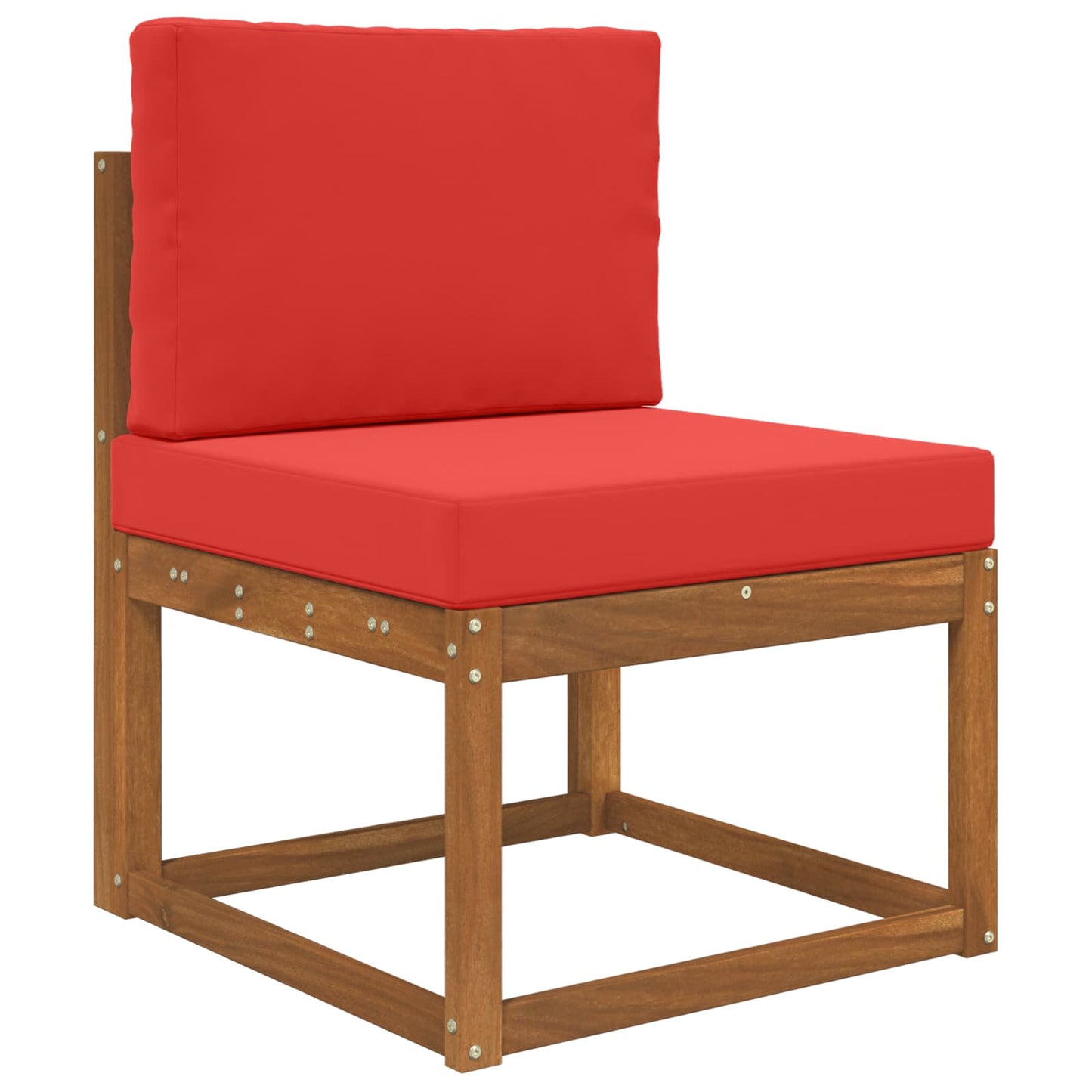 Udendørs Sofa Pude Polyester Rød 60 x 60 cm