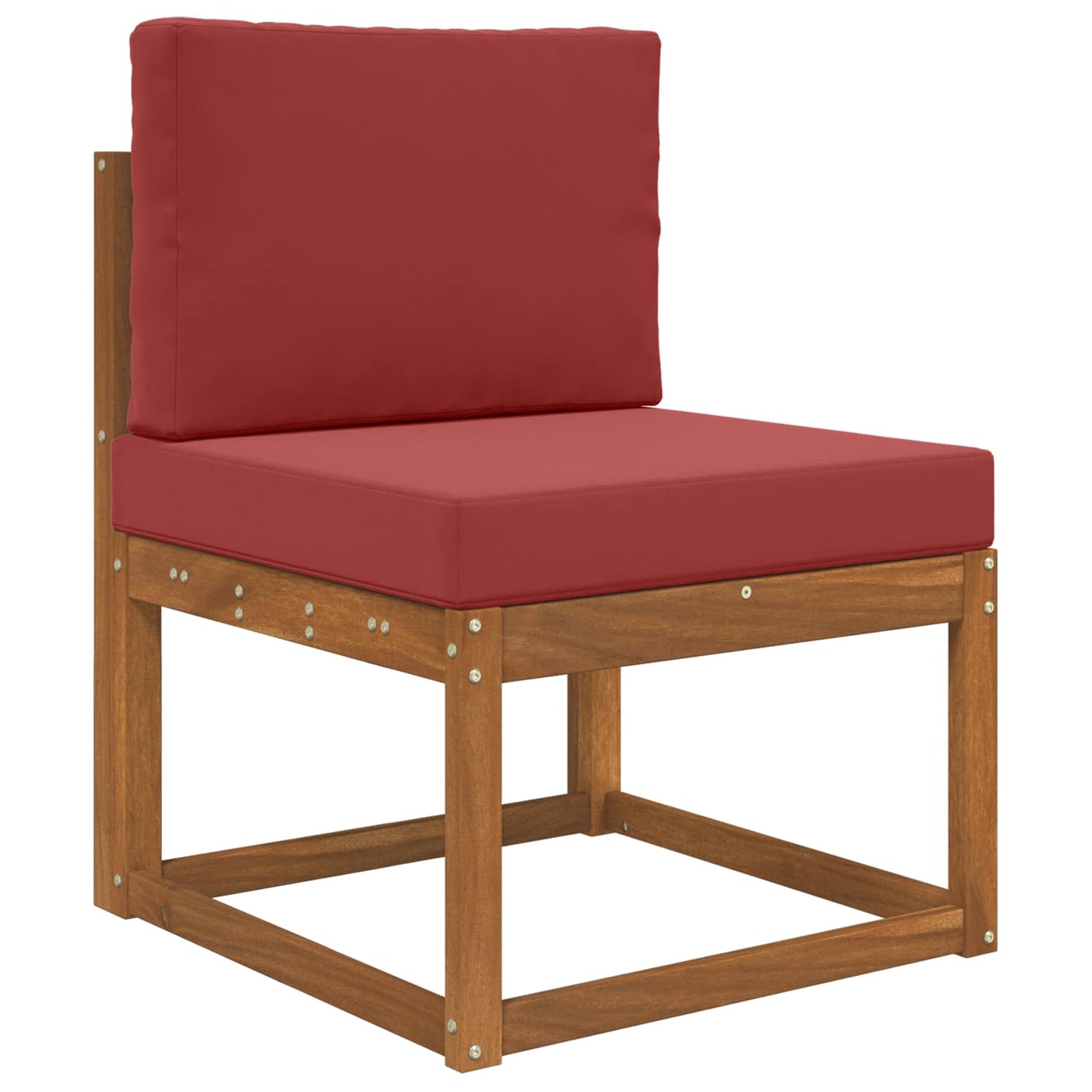 Udendørs Sofa Pude Polyester Vinrød 60 x 60 cm