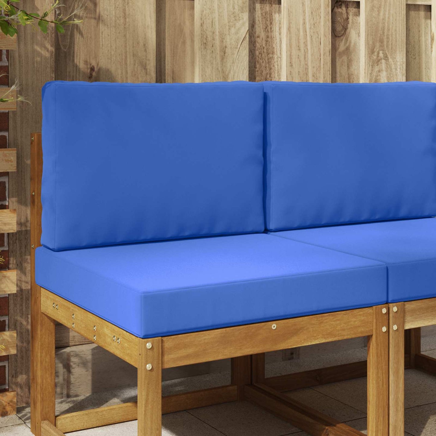 Udendørs Sofa Pude Polyester Kongelig blå 60 x 60 cm
