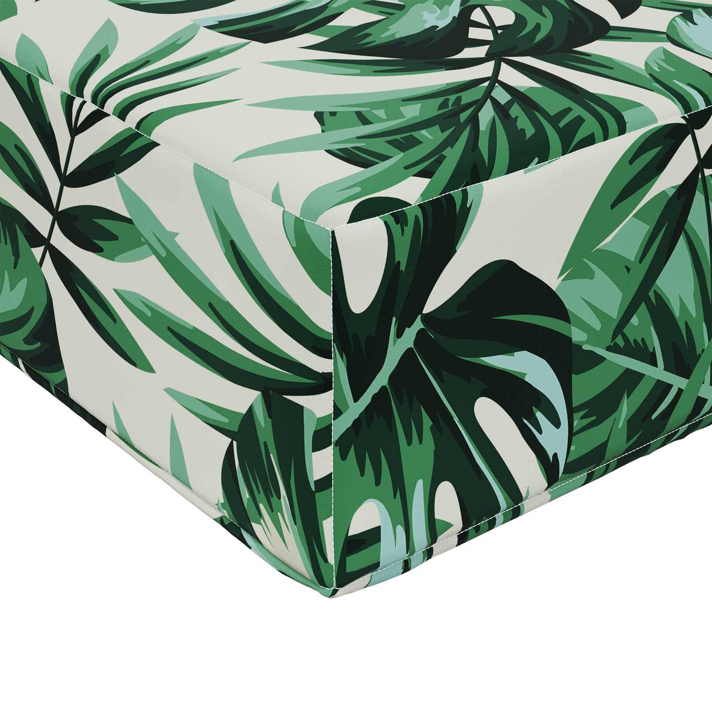 Udendørs Sofa Pude Polyester Bladmønster 60 x 60 cm Bladmønster