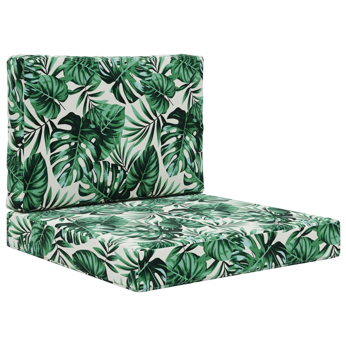 Udendørs Sofa Pude Polyester Bladmønster 60 x 60 cm Bladmønster