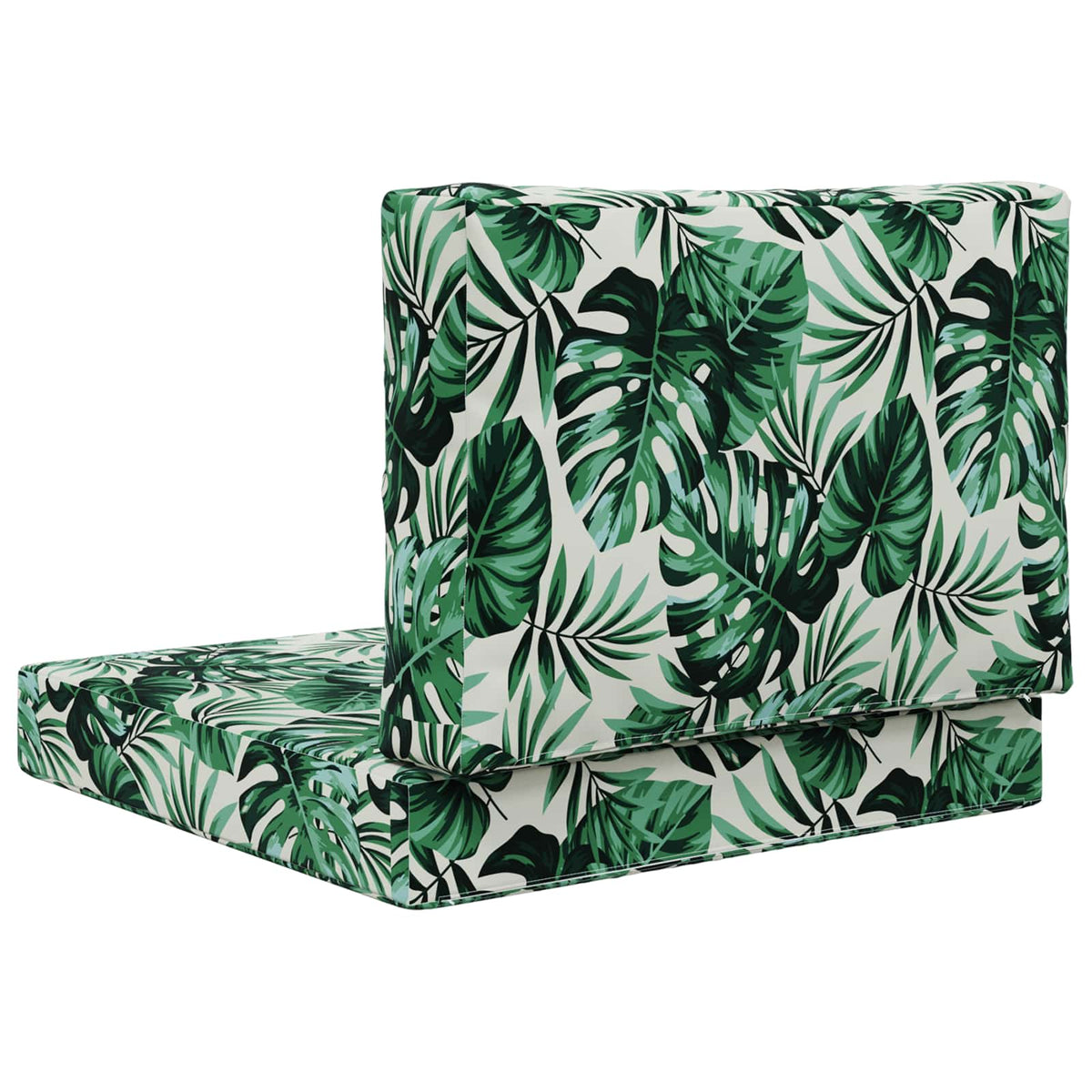 Udendørs Sofa Pude Polyester Bladmønster 60 x 60 cm Bladmønster