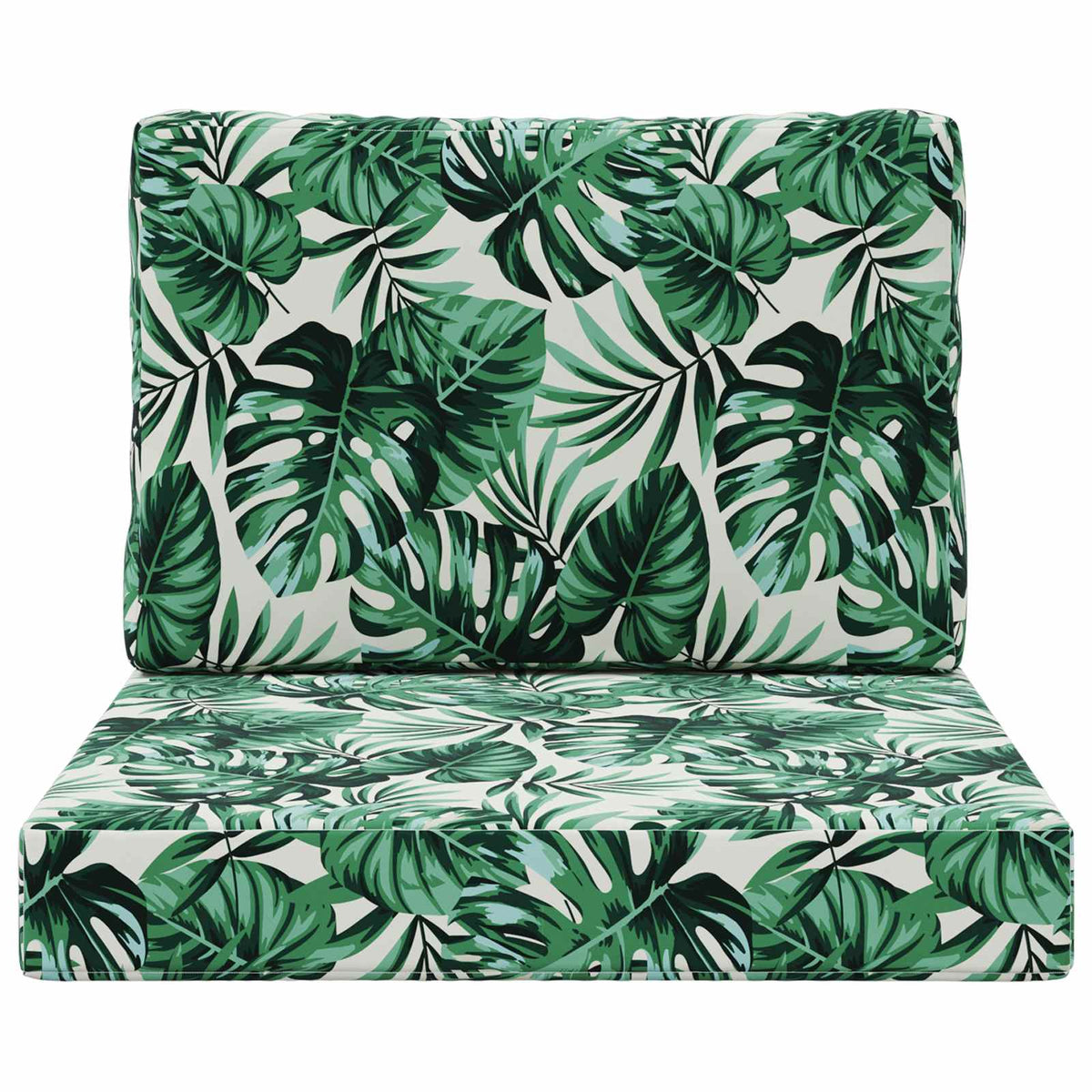 Udendørs Sofa Pude Polyester Bladmønster 60 x 60 cm Bladmønster