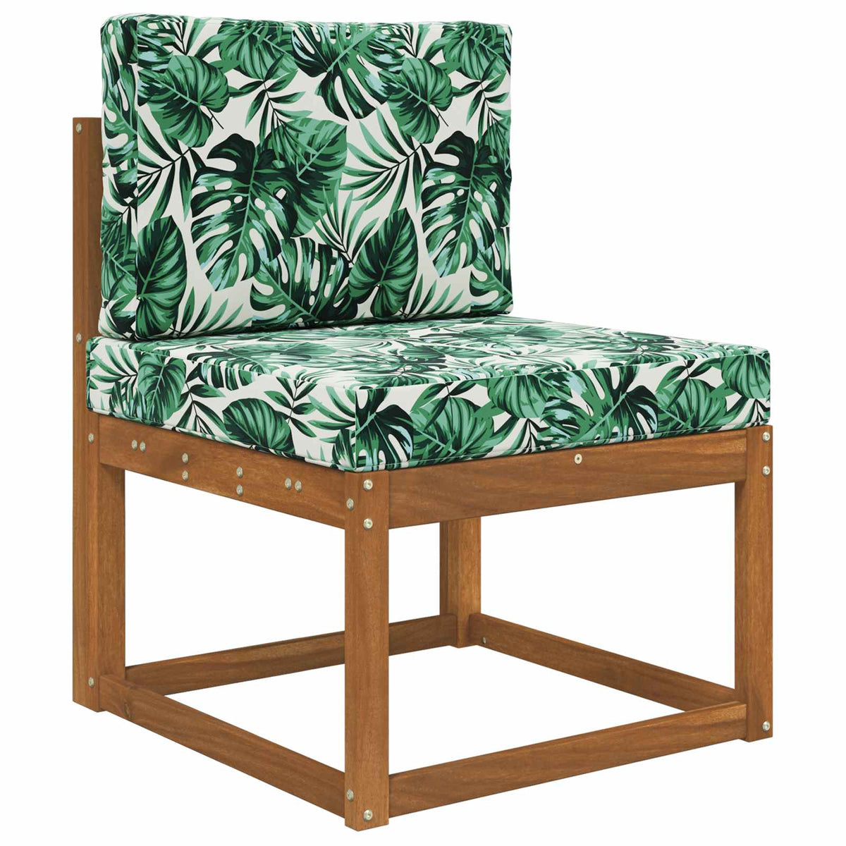 Udendørs Sofa Pude Polyester Bladmønster 60 x 60 cm Bladmønster