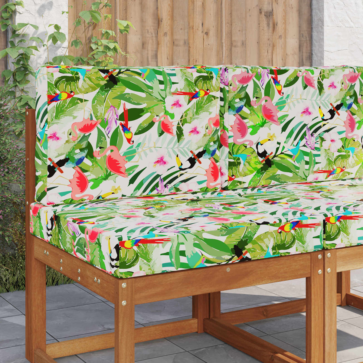 Udendørs Sofa Pude Polyester farverig 60 x 60 cm