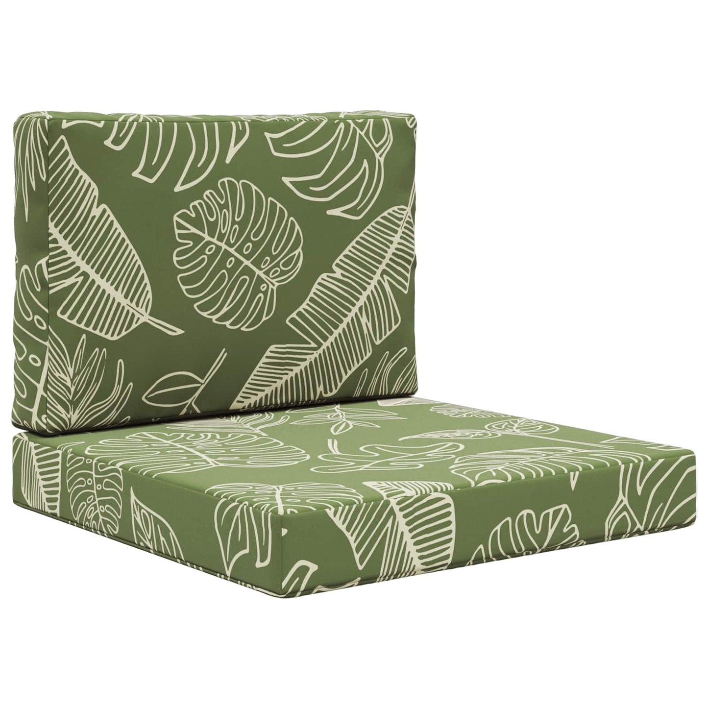 Udendørs Sofa Pude Polyester Bladdesign 60 x 60 cm Bladdesign