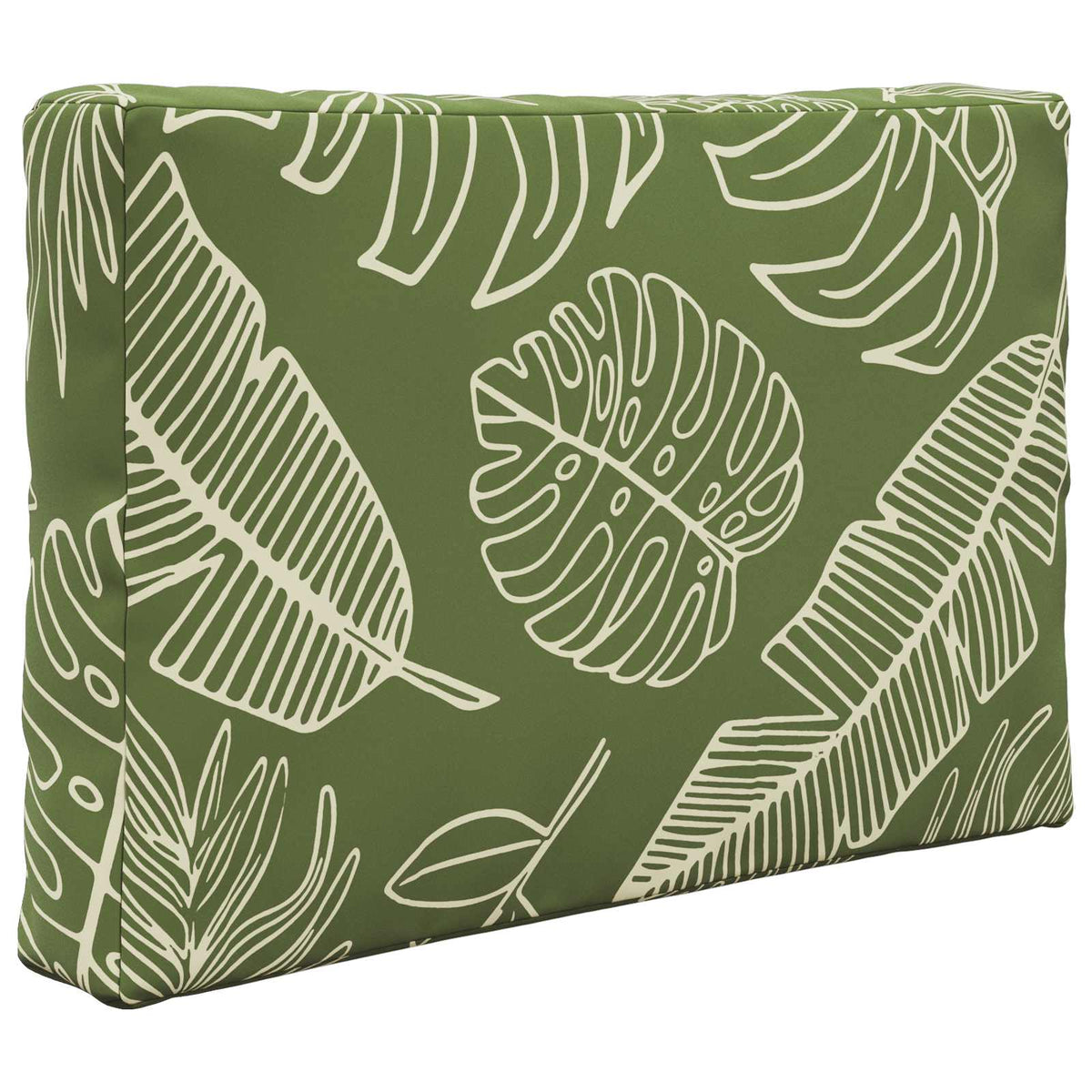 Udendørs Sofa Pude Polyester Bladdesign 60 x 60 cm Bladdesign