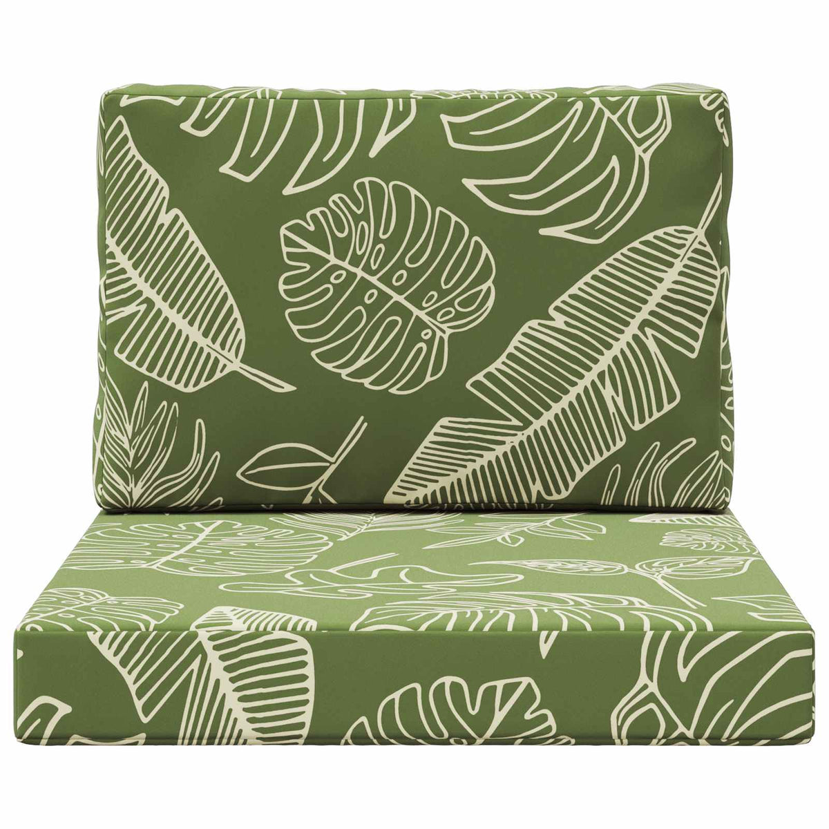 Udendørs Sofa Pude Polyester Bladdesign 60 x 60 cm Bladdesign
