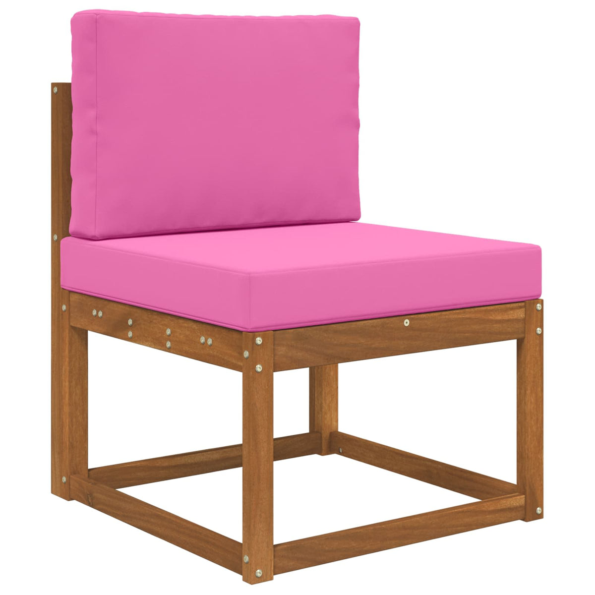 Udendørs Sofa Pude Polyester Lyserød 60 x 60 cm