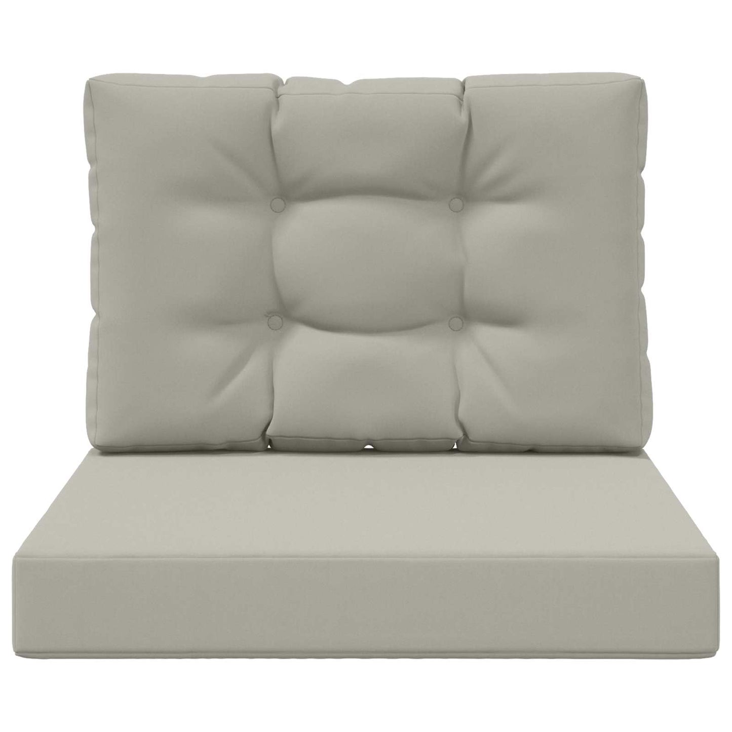 Udendørs Sofa Pude Polyester Grå 60 x 60 cm