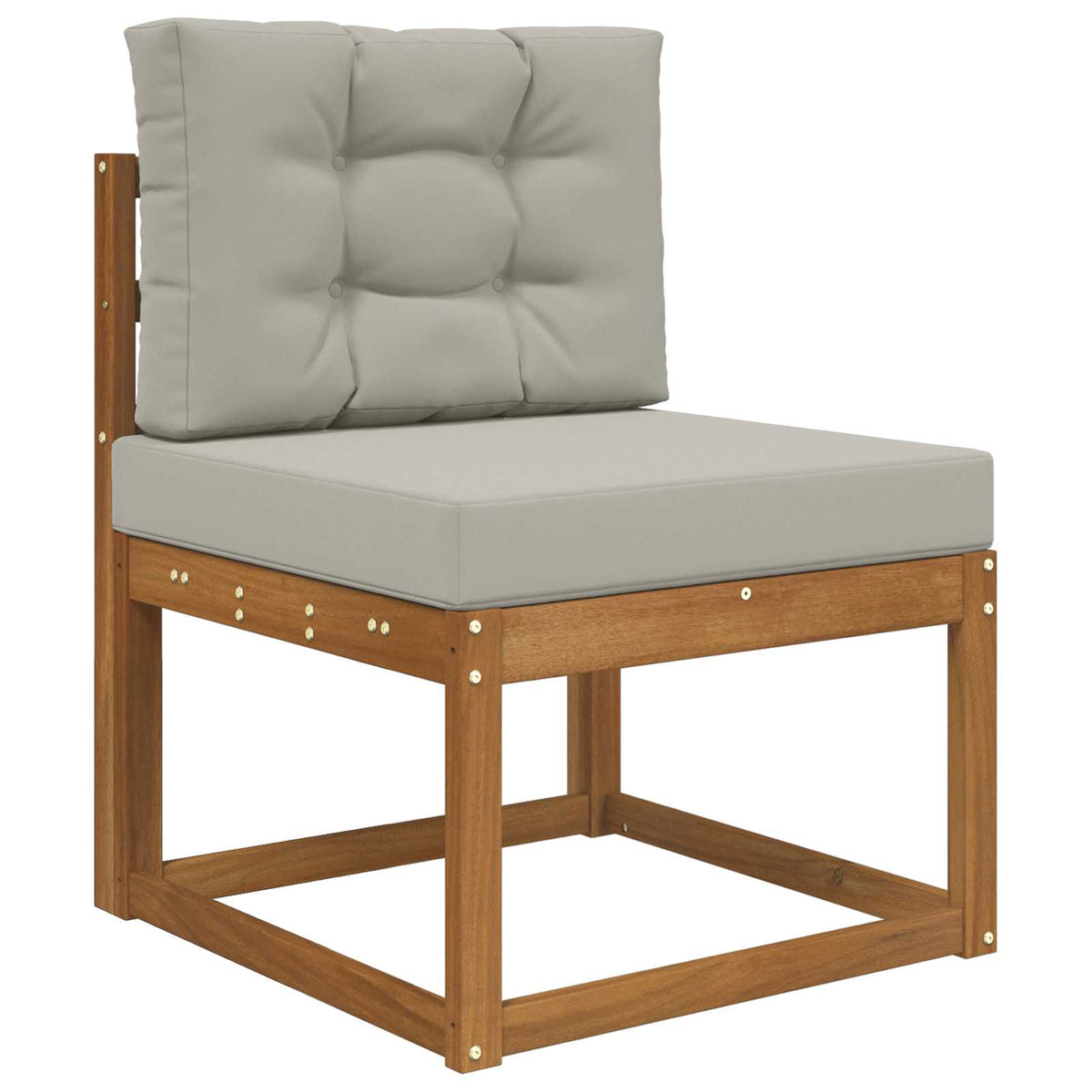 Udendørs Sofa Pude Polyester Grå 60 x 60 cm