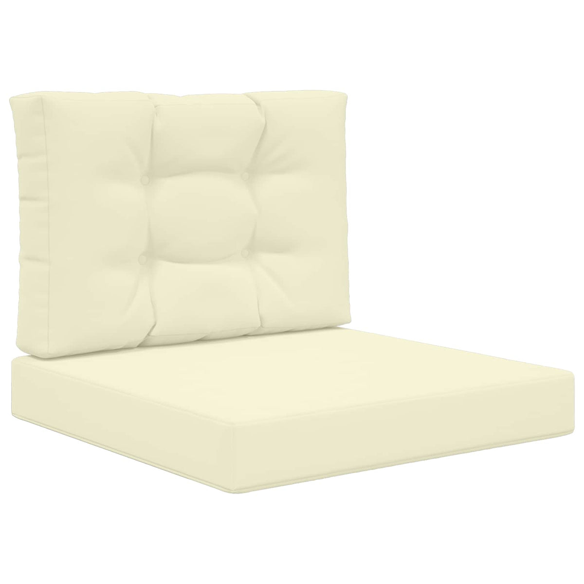 Udendørs Sofa Pude Polyester Cremefarvet 60 x 60 cm