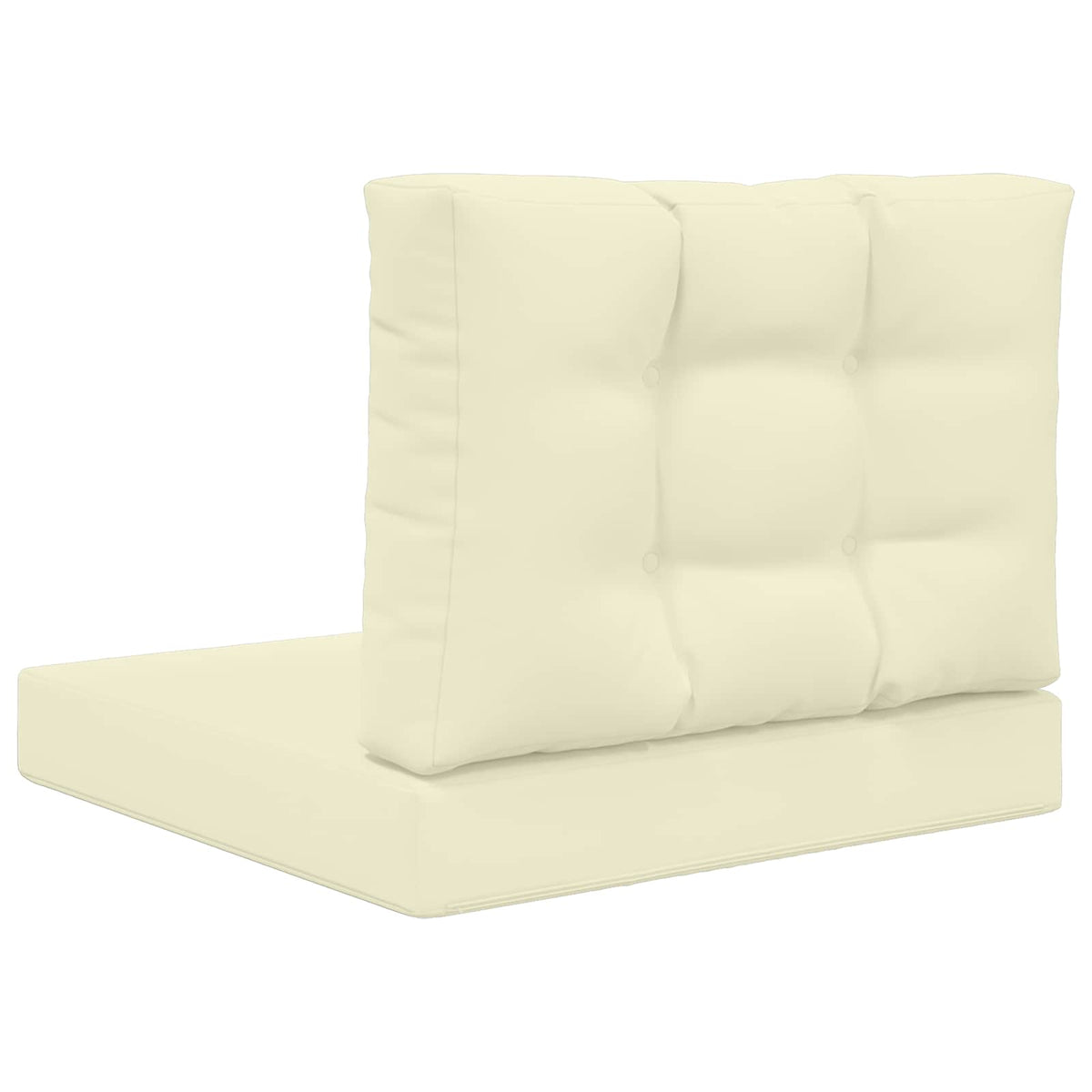Udendørs Sofa Pude Polyester Cremefarvet 60 x 60 cm