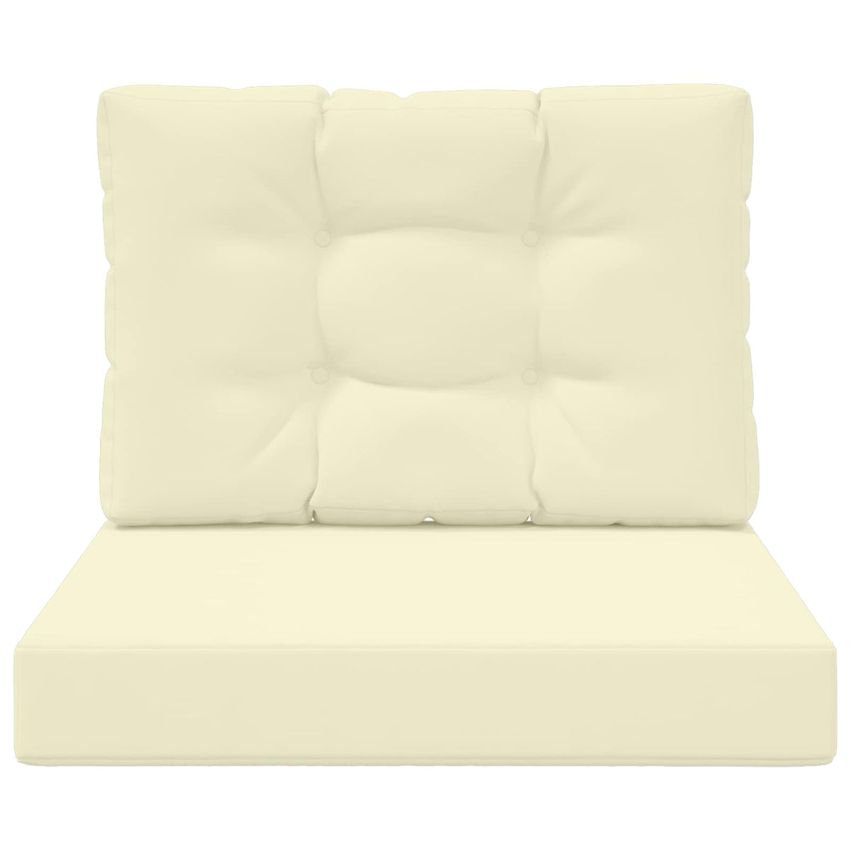 Udendørs Sofa Pude Polyester Cremefarvet 60 x 60 cm