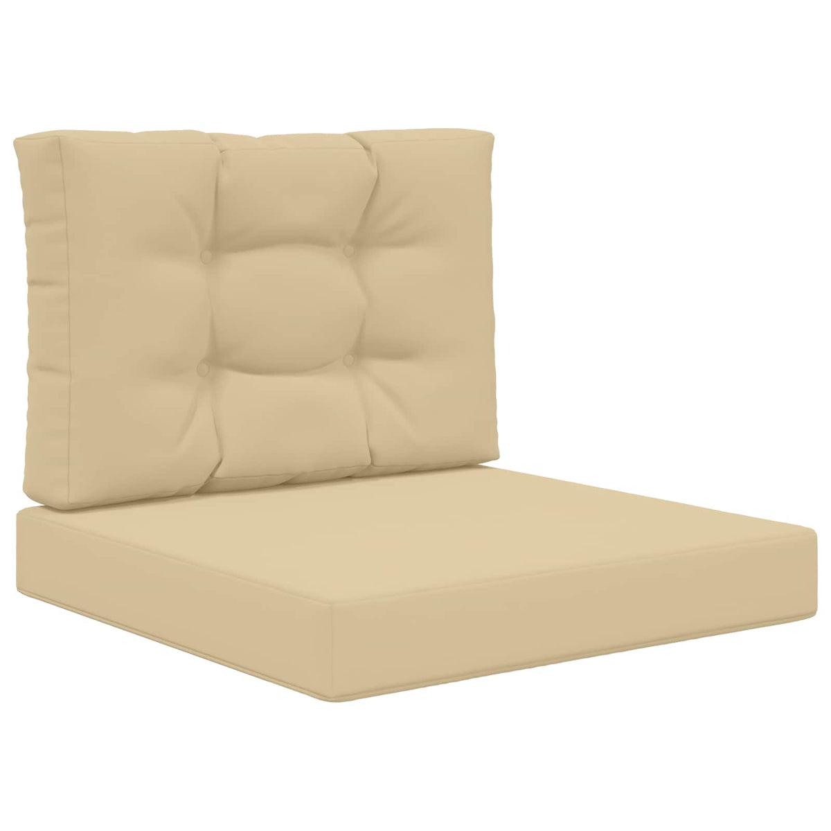 Udendørs Sofa Pude Polyester Beige 60 x 60 cm