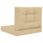 Udendørs Sofa Pude Polyester Beige 60 x 60 cm