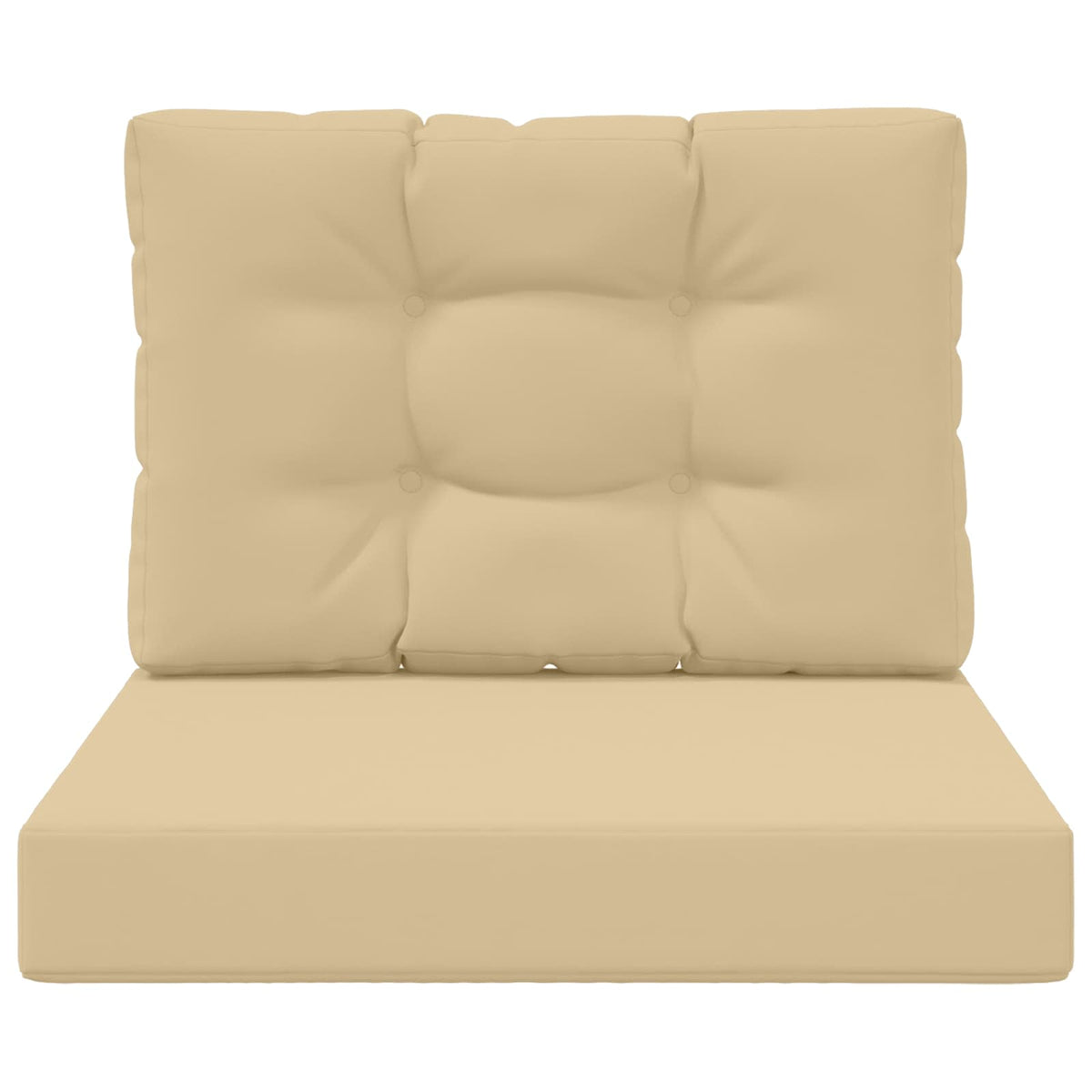 Udendørs Sofa Pude Polyester Beige 60 x 60 cm