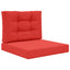 Udendørs Sofa Pude Polyester Rød 60 x 60 cm