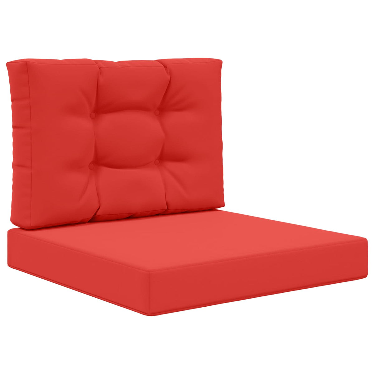 Udendørs Sofa Pude Polyester Rød 60 x 60 cm