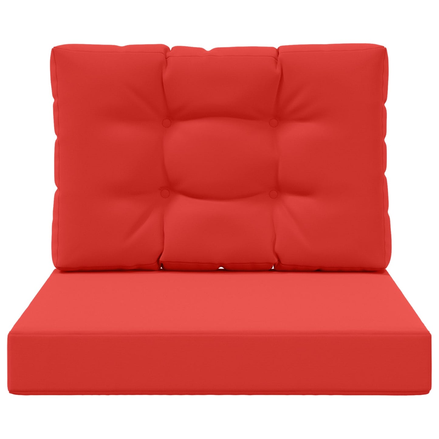 Udendørs Sofa Pude Polyester Rød 60 x 60 cm