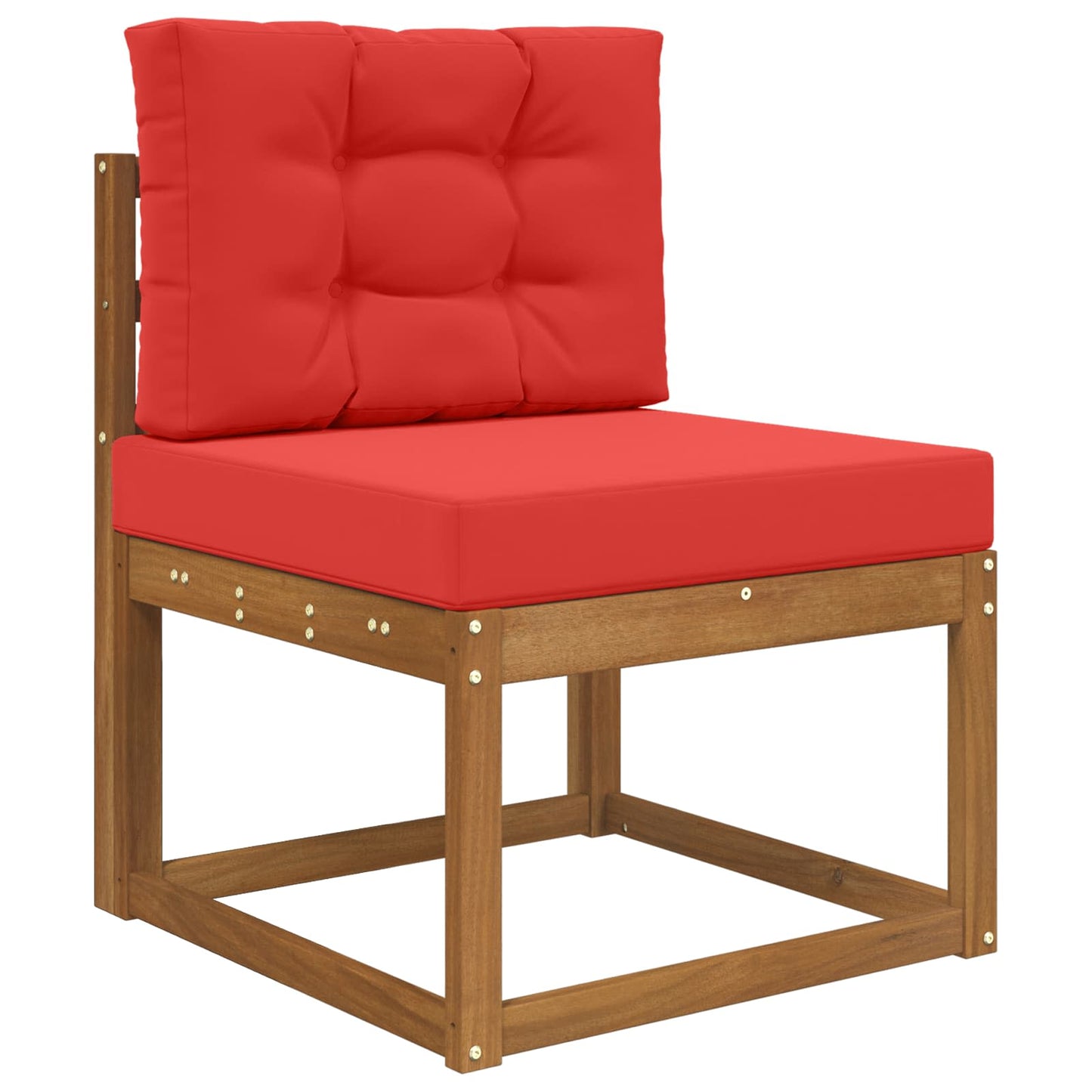 Udendørs Sofa Pude Polyester Rød 60 x 60 cm