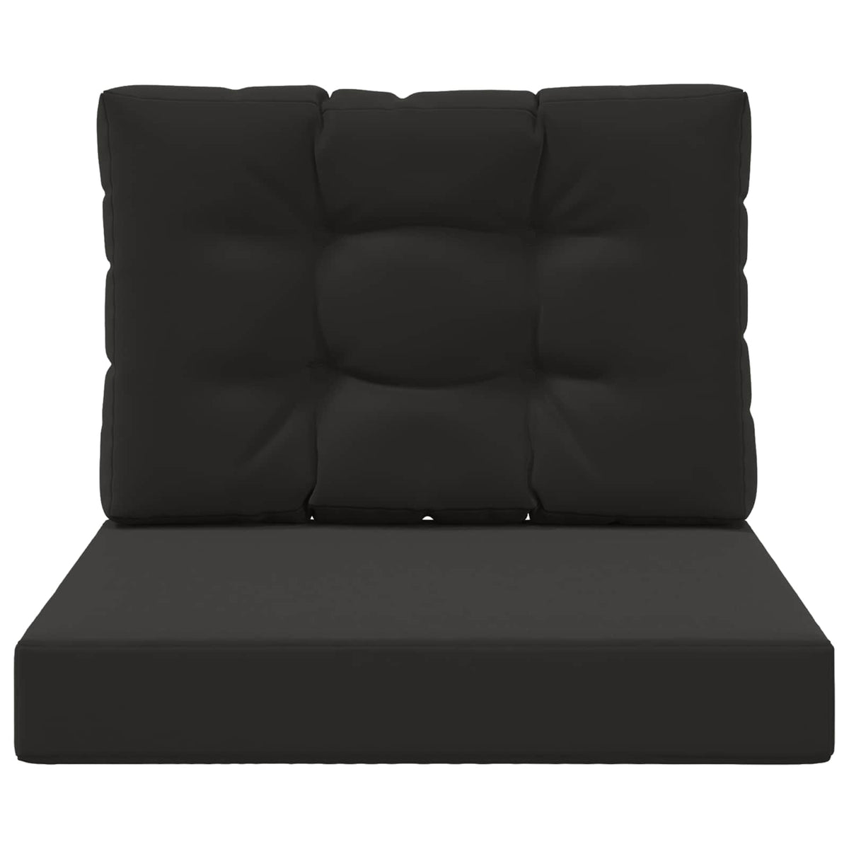 Udendørs Sofa Pude Polyester Sort 60 x 60 cm