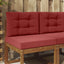 Udendørs Sofa Pude Polyester Vinrød 60 x 60 cm