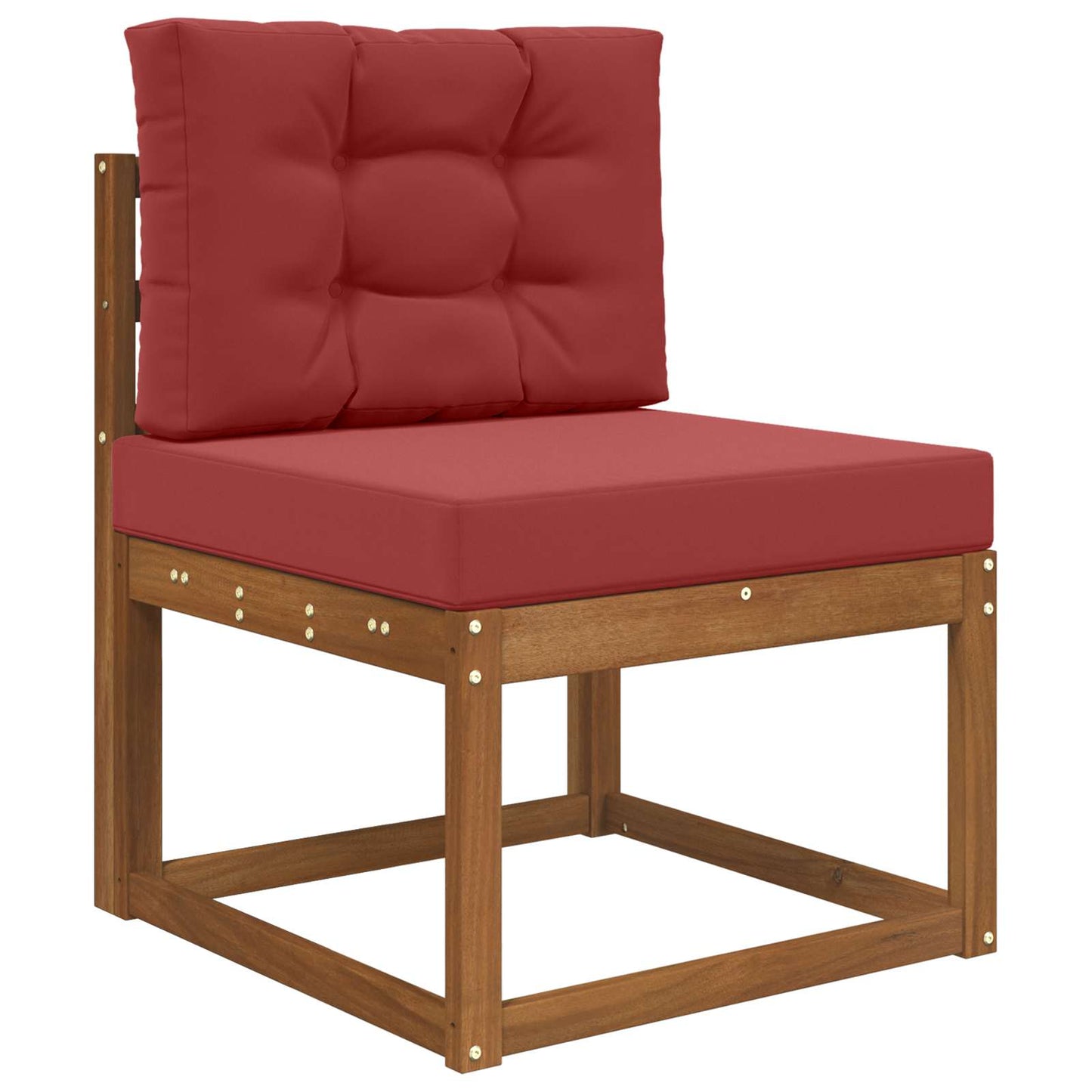 Udendørs Sofa Pude Polyester Vinrød 60 x 60 cm