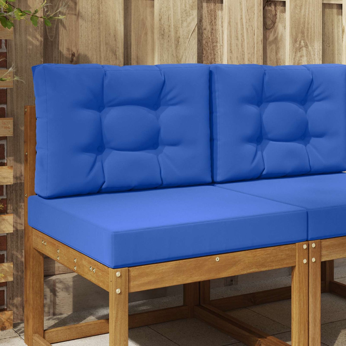 Udendørs Sofa Pude Polyester Kongelig blå 60 x 60 cm