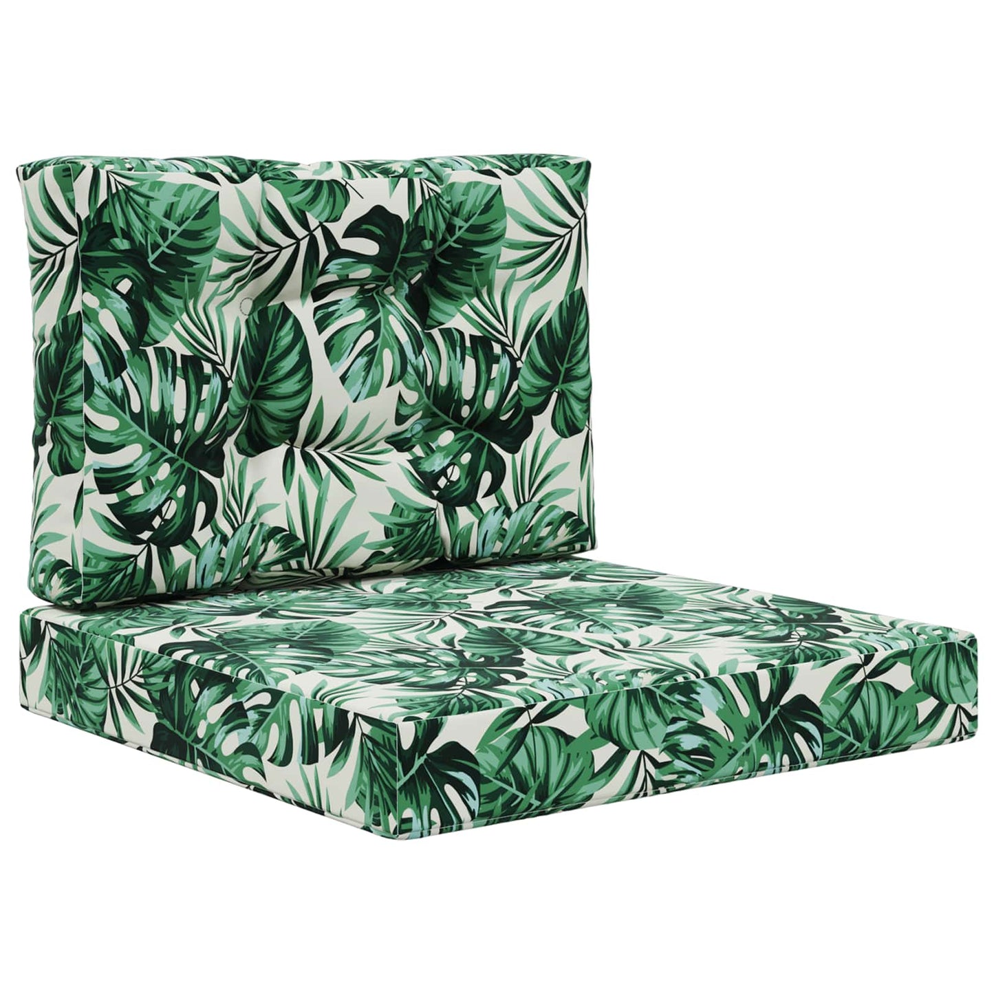 Udendørs Sofa Pude Polyester Bladmønster 60 x 60 cm Bladmønster