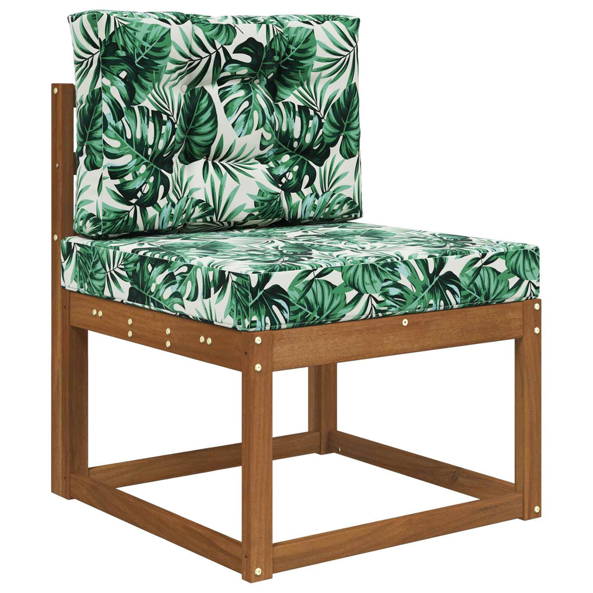 Udendørs Sofa Pude Polyester Bladmønster 60 x 60 cm Bladmønster
