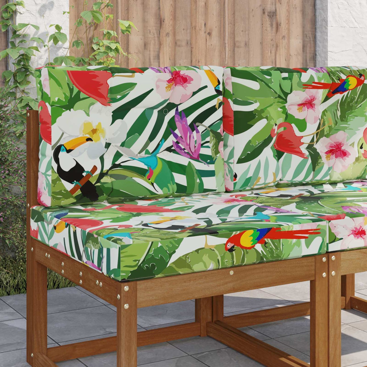 Udendørs Sofa Pude Polyester farverig 60 x 60 cm