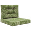 Udendørs Sofa Pude Polyester Bladdesign 60 x 60 cm Bladdesign