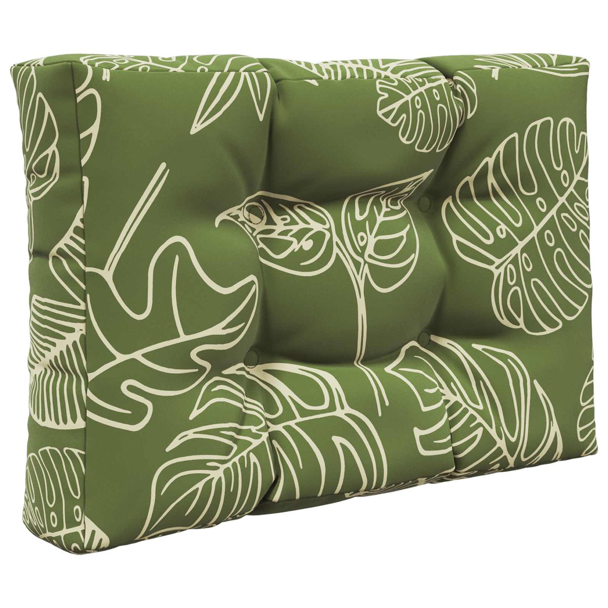 Udendørs Sofa Pude Polyester Bladdesign 60 x 60 cm Bladdesign
