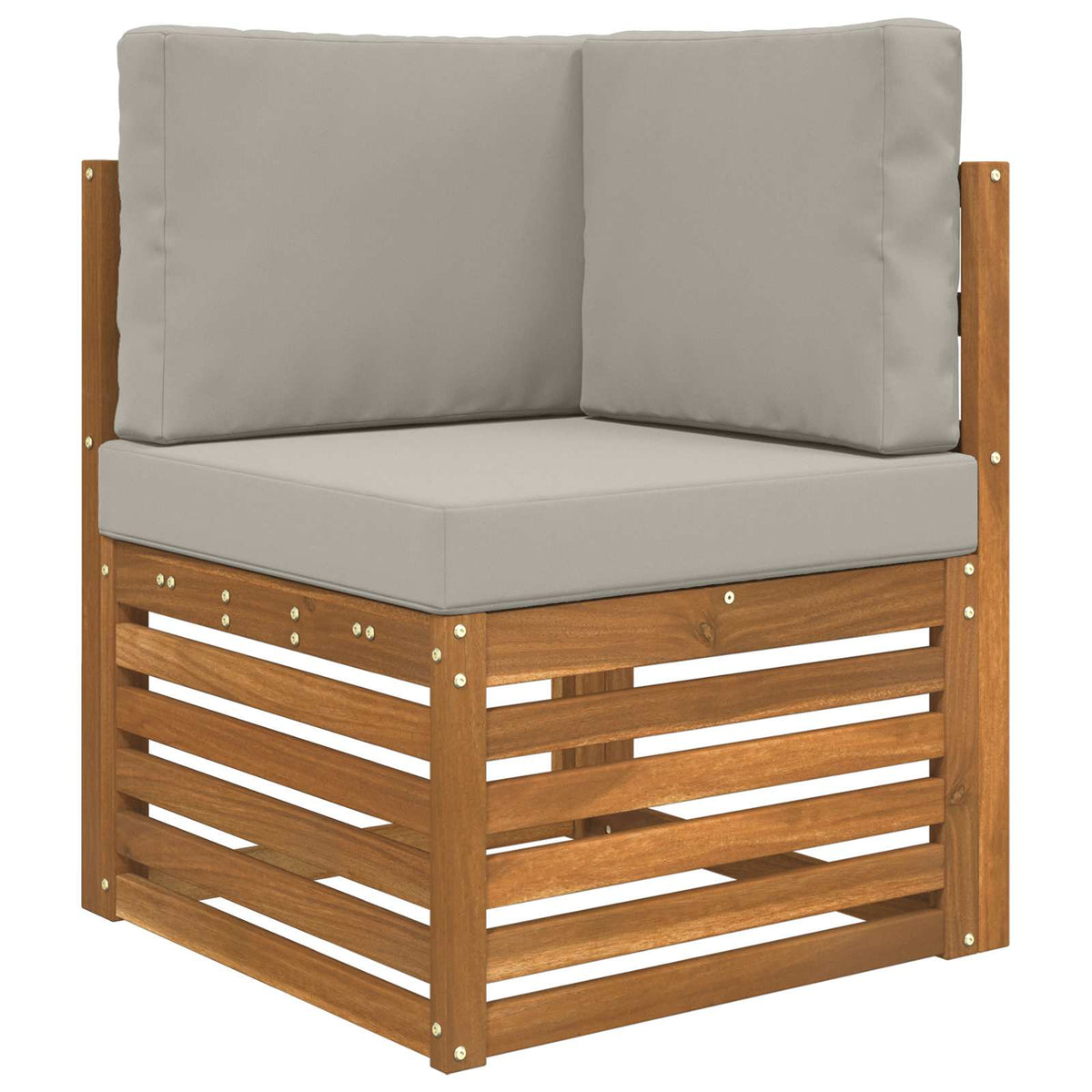 Udendørs Sofa Pude Polyester Grå 60 x 60 cm