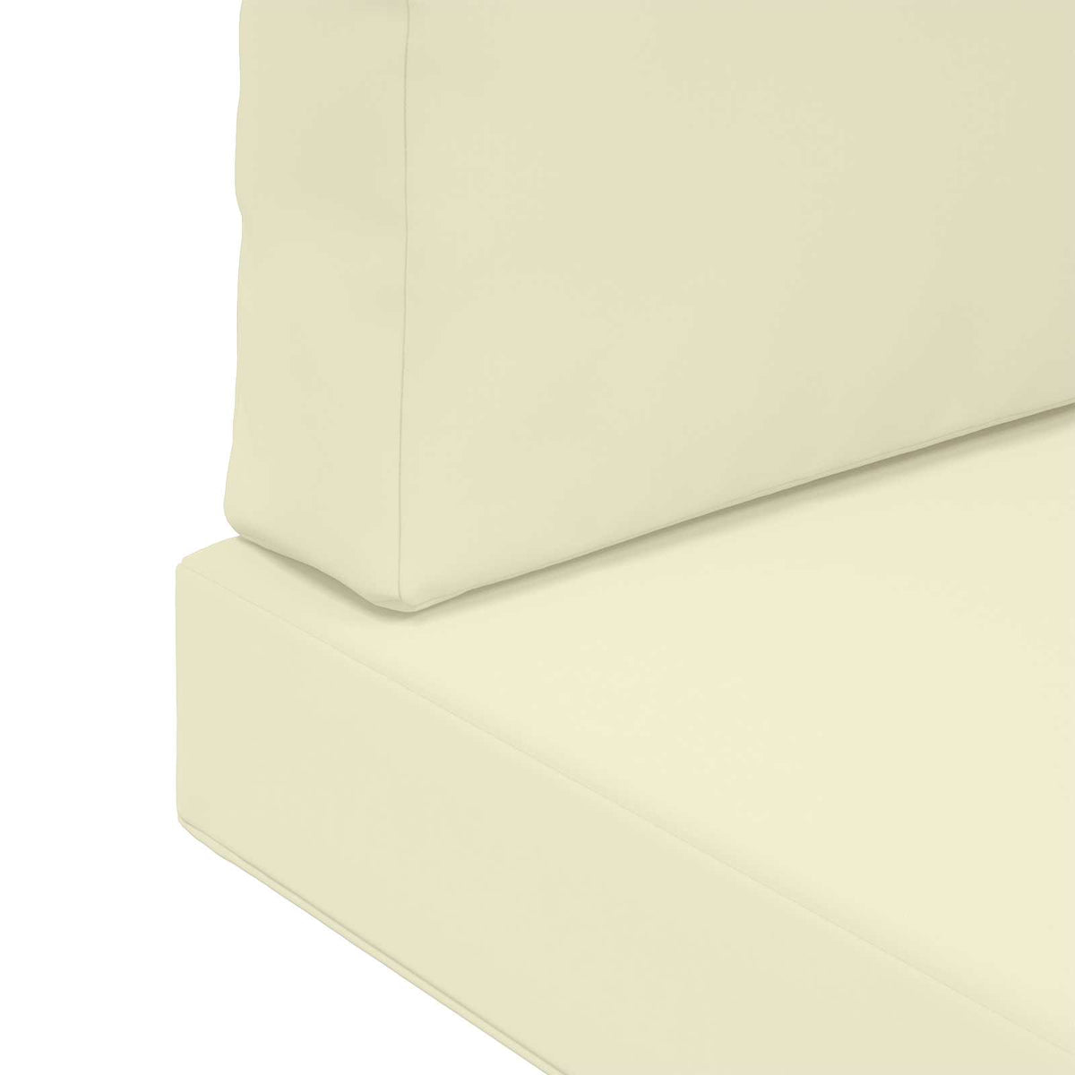 Udendørs Sofa Pude Polyester Cremefarvet 60 x 60 cm