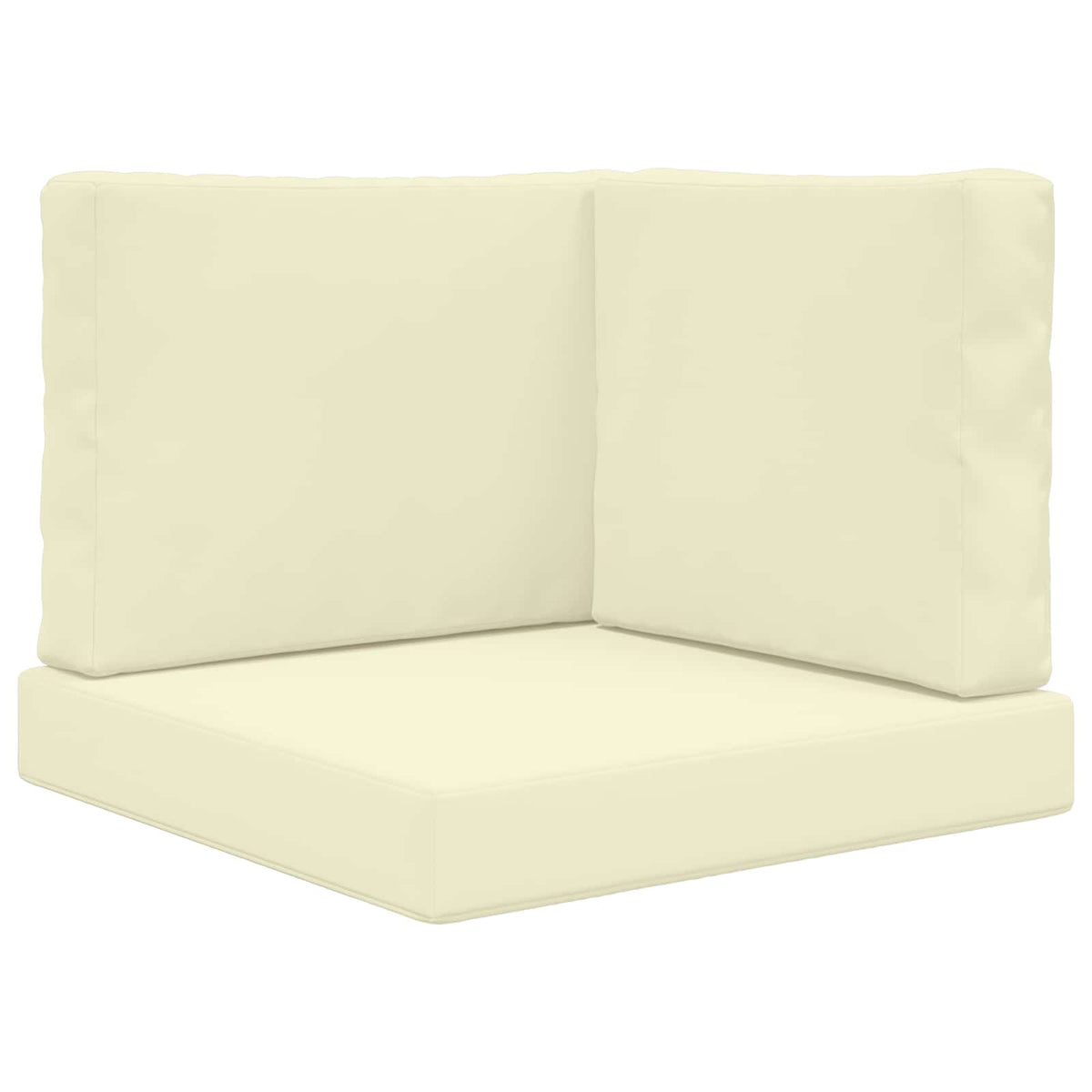 Udendørs Sofa Pude Polyester Cremefarvet 60 x 60 cm