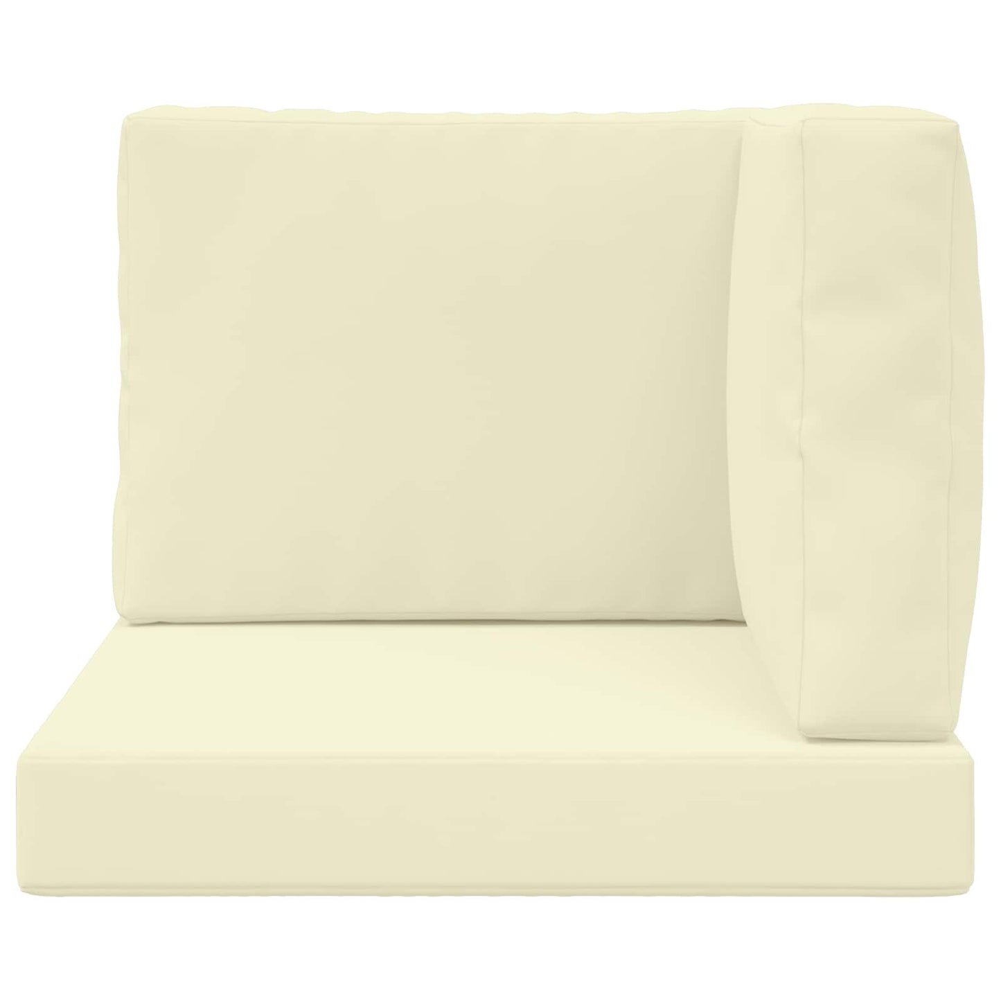 Udendørs Sofa Pude Polyester Cremefarvet 60 x 60 cm