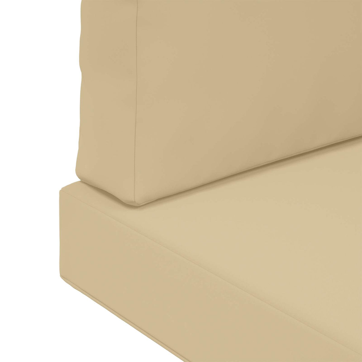 Udendørs Sofa Pude Polyester Beige 60 x 60 cm