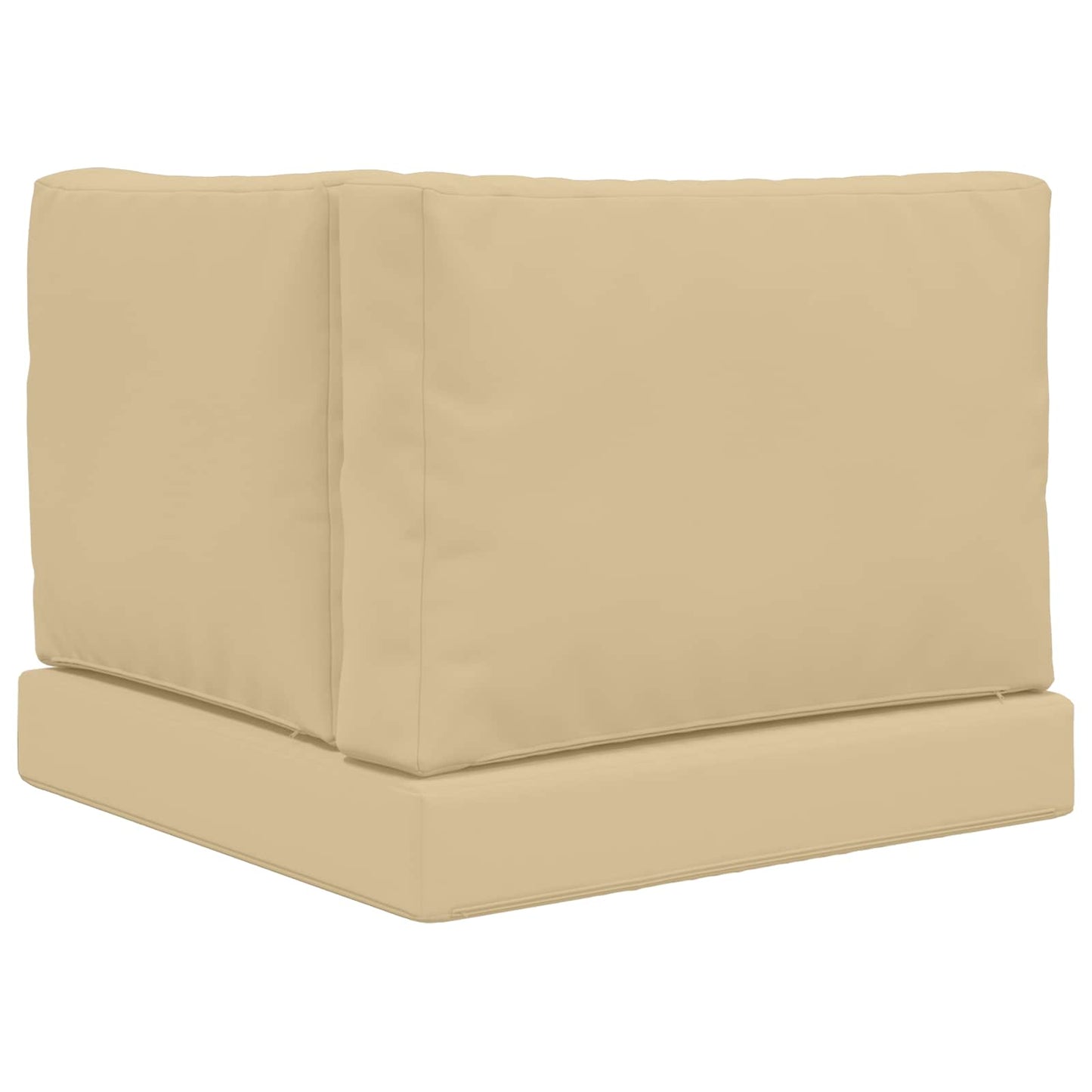 Udendørs Sofa Pude Polyester Beige 60 x 60 cm