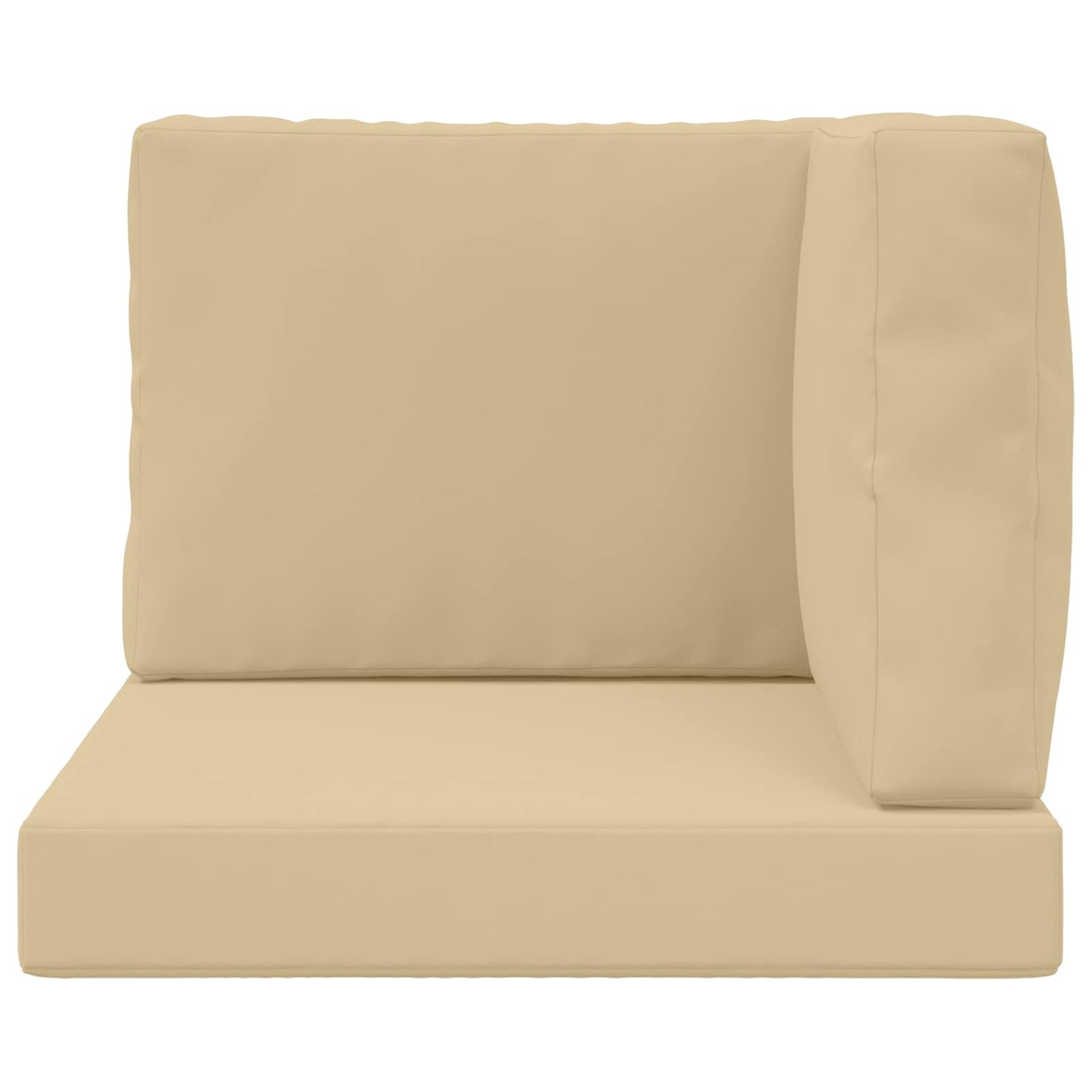 Udendørs Sofa Pude Polyester Beige 60 x 60 cm