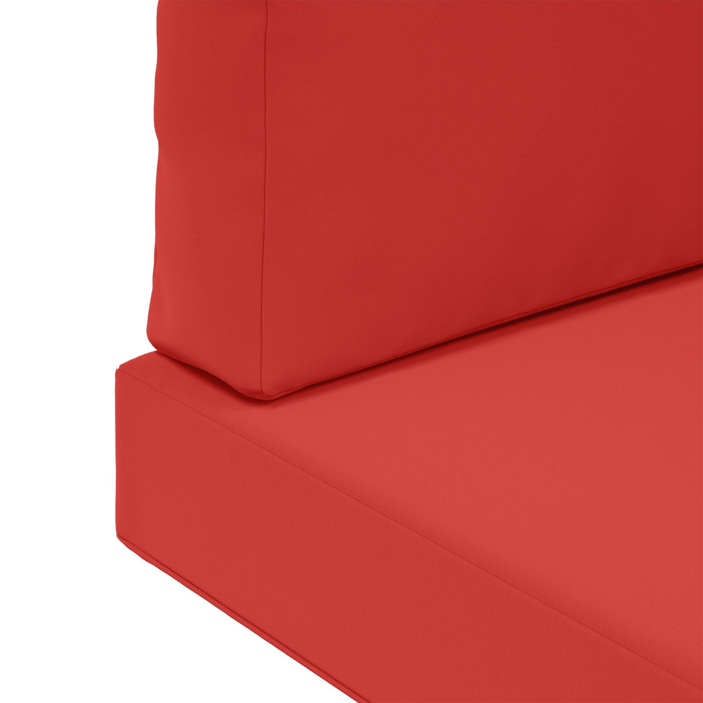 Udendørs Sofa Pude Polyester Rød 60 x 60 cm