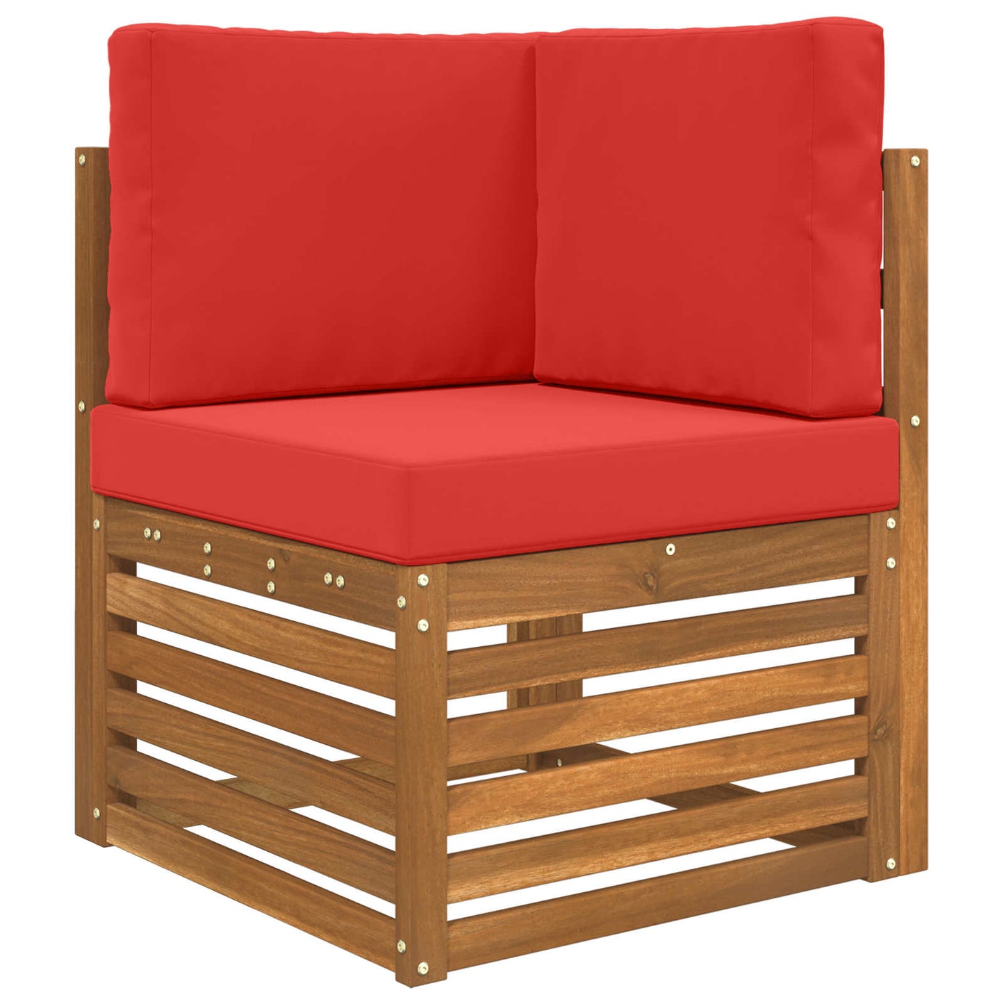 Udendørs Sofa Pude Polyester Rød 60 x 60 cm